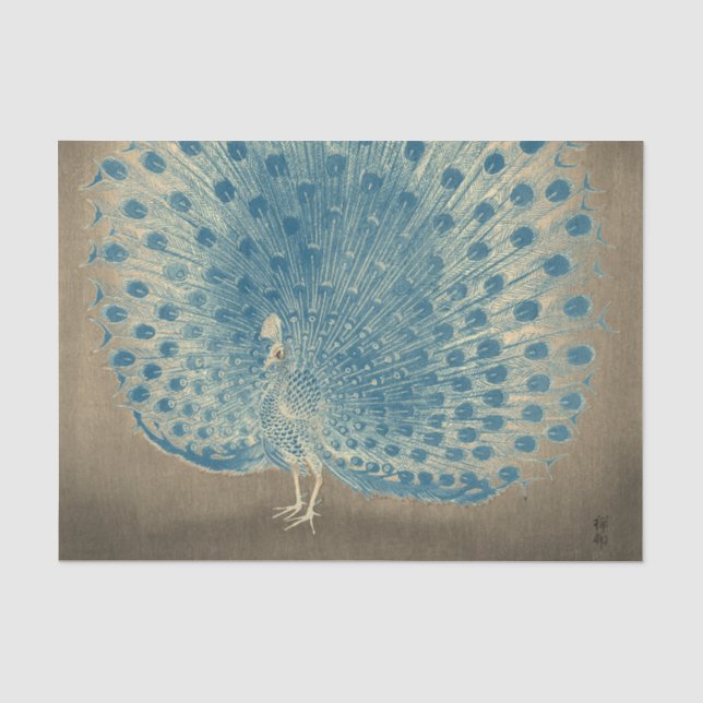 PEACOCK-Zwirnpapier Seidenpapier (Vorderseite)