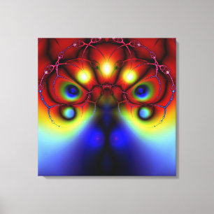 Peacocking von den Schatten wickelte Leinwand ein