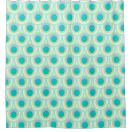 Peahen Federoval Duschvorhang