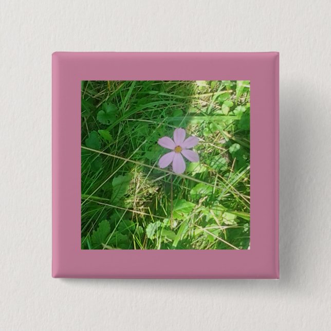 Peak-a-boo Pink Button (Vorderseite)