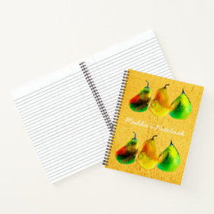Peak Aquarell grüne Frucht Notebook Notizbuch