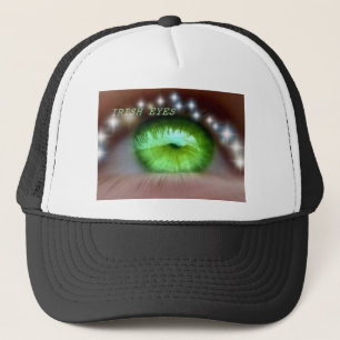 Peak Cap mit Augendetails Truckerkappe