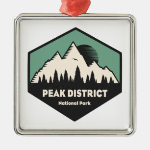 Peak District Nationalpark Ornament Aus Metall
