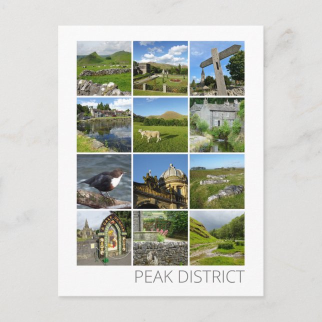 Peak District Postkarte (Vorderseite)