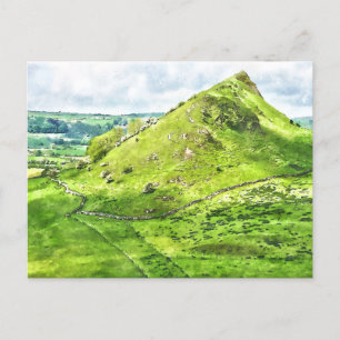 Peak District Watercolor Postkarte