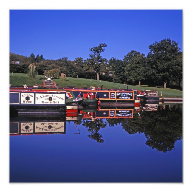 Peak Forest Canal Derbyshire England Fotodruck (Vorne)
