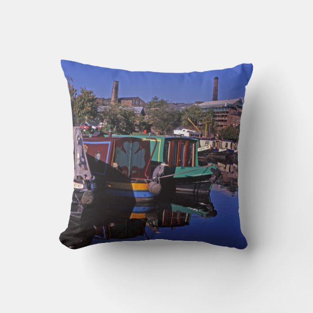 Peak Forest Canal Derbyshire England Kissen (Vorderseite)