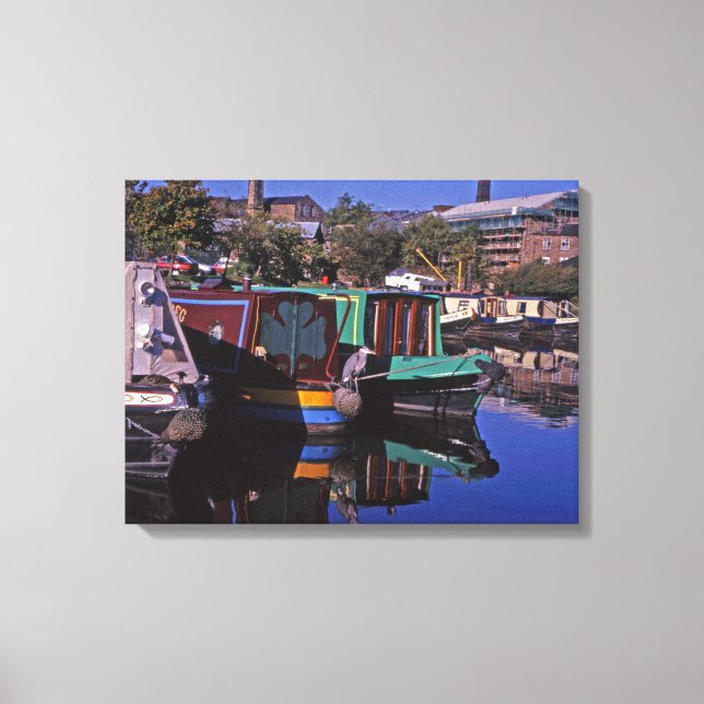 Peak Forest Canal Derbyshire England Leinwanddruck (Vorderseite)