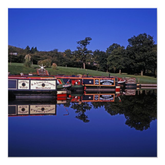 Peak Forest Canal Derbyshire England Poster (Vorderseite)