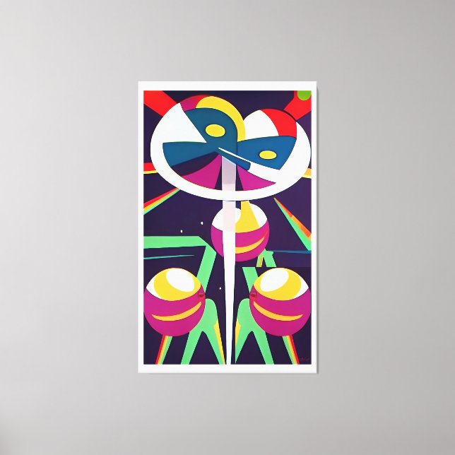 Peak Kasso - Ken Gage Surreal Art Leinwanddruck (Vorderseite)