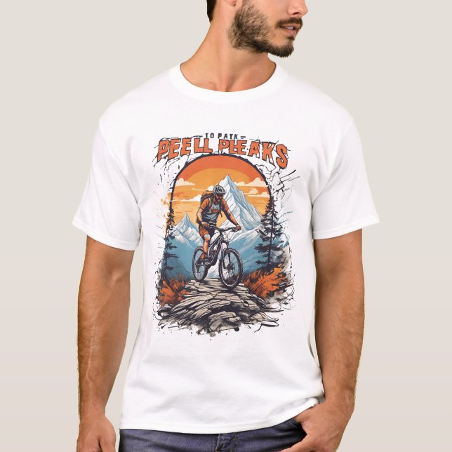 Peak Pedal Power-Mountain Rider T-Shirt (Vorderseite)
