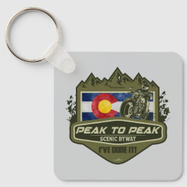 Peak to Peak Scenic Byway Motorcycle 01 Schlüsselanhänger