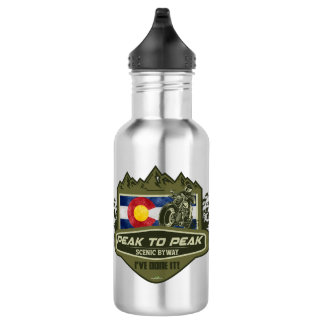 Peak to Peak Scenic Byway Motorrad 01 Edelstahlflasche