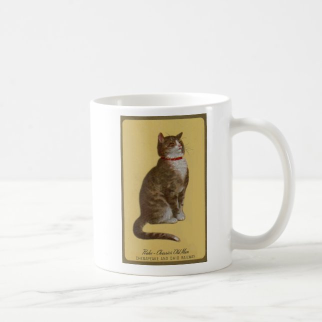 Peake, Chessies alter Mann Tomcat Tabbykatze Kaffeetasse (Rechts)