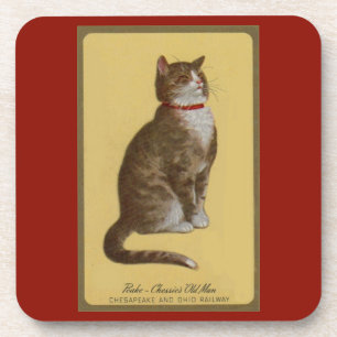 Peake, Chessie's Old Man Tomcat Tabbykatze Getränkeuntersetzer