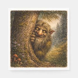 Peaking Norwegian Troll, Napkins Serviette