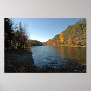 Peaks Lake in the Poconos print 018 Poster