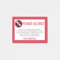Peanut Allergisches Warnrestaurant Custom Kids