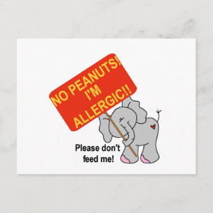 Peanut Allergy Postkarte