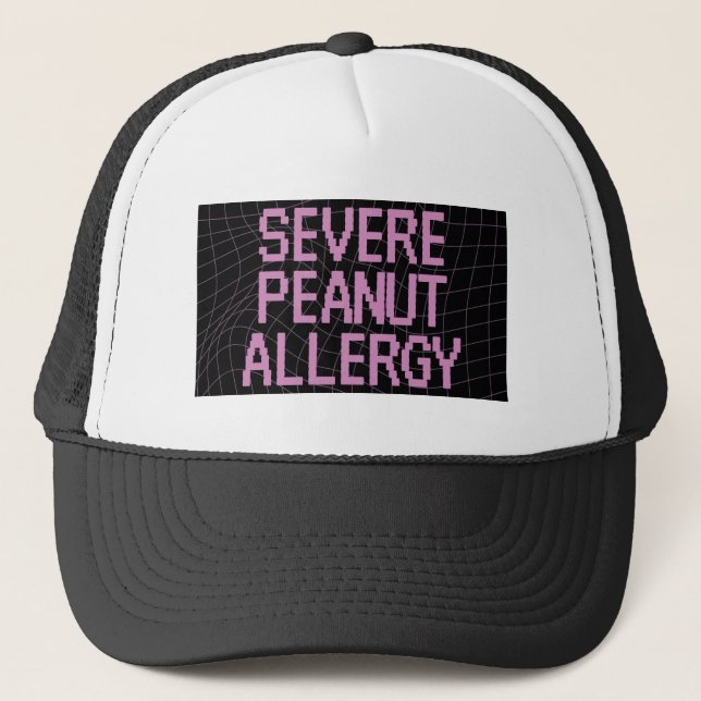Peanut Allergy Trucker Hat Truckerkappe (Vorderseite)
