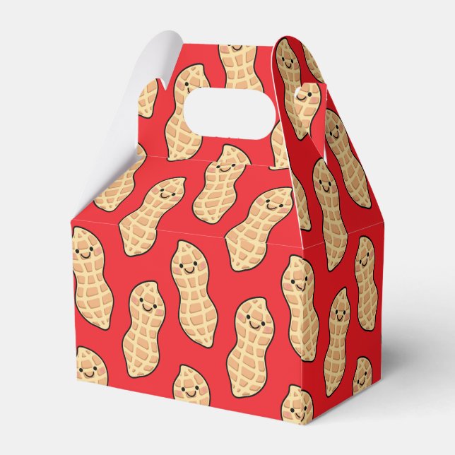 Peanut Birthday Party Kinder Niedliche Nut Cartoon Geschenkschachtel (Rückseite)