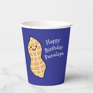 Peanut Birthday Party Kinder Niedliche Nut Cartoon Pappbecher