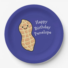 Peanut Birthday Party Kinder Niedliche Nut Cartoon Pappteller