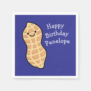 Peanut Birthday Party Kinder Niedliche Nut Cartoon Serviette
