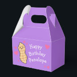 Peanut Birthday Party Niedlich Kids Cartoon Nut Geschenkschachtel<br><div class="desc">Diese zauberhaften Vorspeisen zum Thema Erdnuss sind perfekt für einen Nuss-Liebhaber! Ideal für Geburtstage und andere Feiern! Die Erdnuss hat niedliche rosa Herzen und ist ideal für Kinder oder Erwachsene,  die ihren Abschluss aus einer Nussallergie feiern!</div>