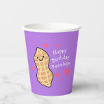 Peanut Birthday Party Niedlich Kids Cartoon Nut Pappbecher<br><div class="desc">Diese zauberhaften Vorspeisen zum Thema Erdnuss sind perfekt für einen Nuss-Liebhaber! Ideal für Geburtstage und andere Feiern! Die Erdnuss hat niedliche rosa Herzen und ist ideal für Kinder oder Erwachsene,  die ihren Abschluss aus einer Nussallergie feiern!</div>