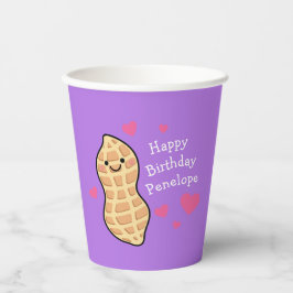 Peanut Birthday Party Niedlich Kids Cartoon Nut Pappbecher