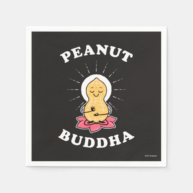 Peanut Buddha Serviette (Vorderseite)