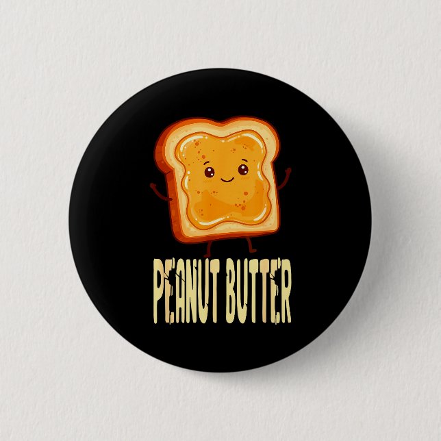 Peanut Butter &amp; Jelly Matching Couple Friends  Button (Vorderseite)