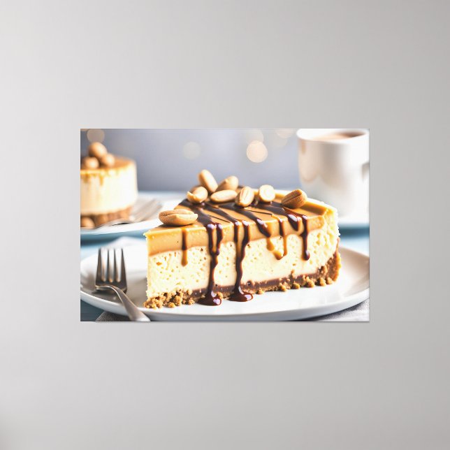 Peanut Butter Cheesecake Leinwanddruck (Vorderseite)