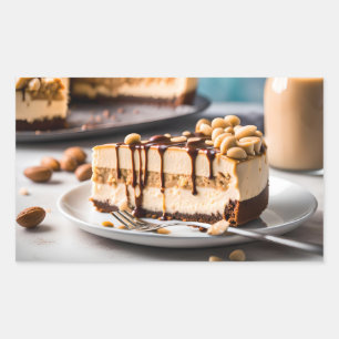 Peanut Butter Cheesecake Rechteckiger Aufkleber