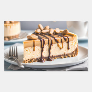 Peanut Butter Cheesecake Rechteckiger Aufkleber