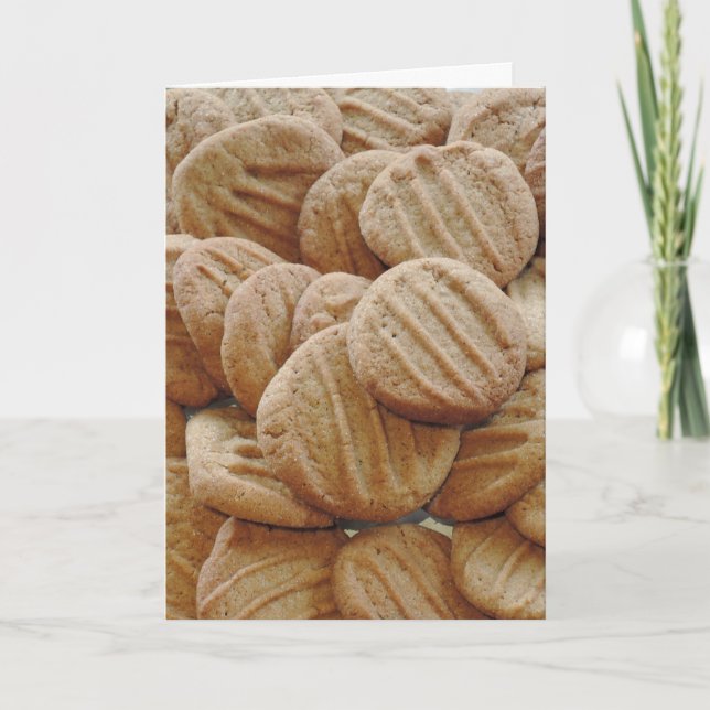 Peanut Butter Cookcard Feiertagskarte (Vorderseite)