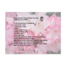 Peanut Butter Cookie Rezept Postkarte