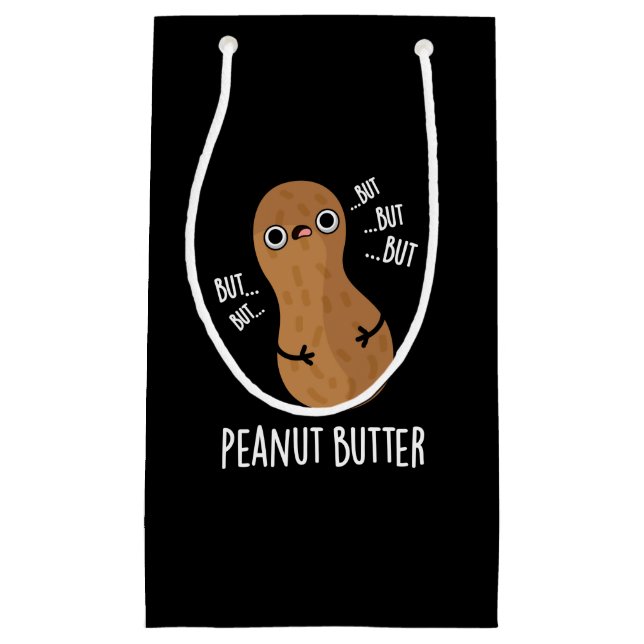 Peanut Butter Funny Nut Puck Dark BG Kleine Geschenktüte (Vorderseite)