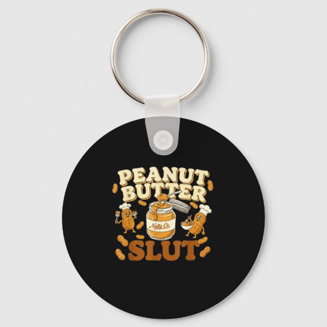 Peanut Butter Funny Peanut Butter Lovers Apparel  Schlüsselanhänger (Vorderseite)