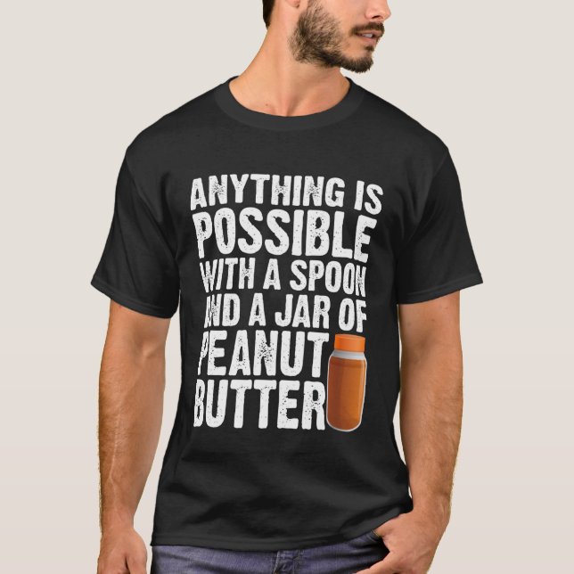 Peanut Butter für Frauen Männer Sprecher Jar PB T-Shirt (Vorderseite)