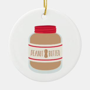Peanut Butter Jar Keramik Ornament