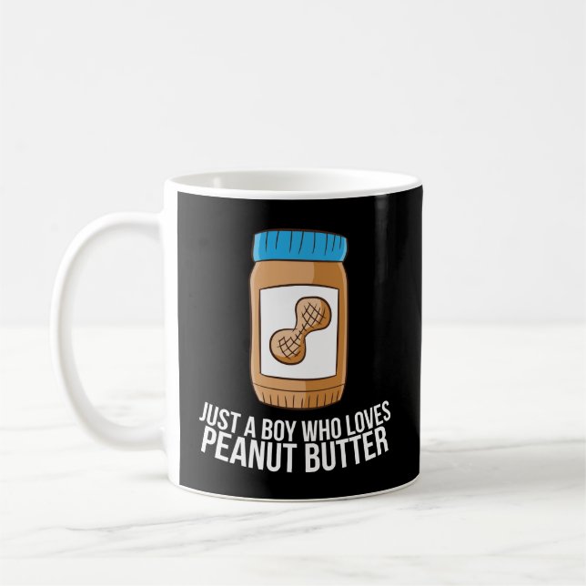 Peanut Butter Jar nur ein Junge, der Erdnuss Hinte Kaffeetasse (Links)