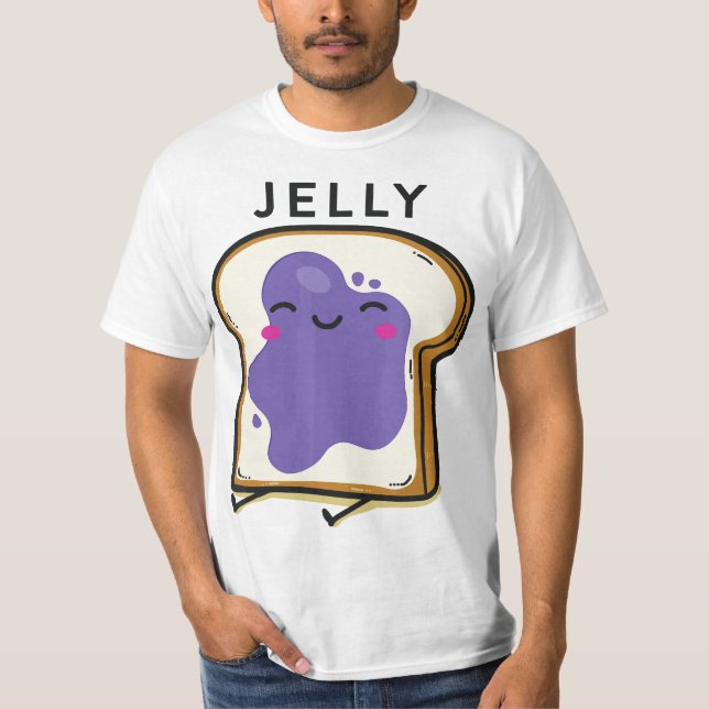 Peanut Butter Jelly 2 Matching BFF Tees Best Frien (Vorderseite)