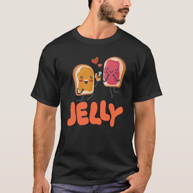Peanut Butter & Jelly Matching Couple Proposal T-Shirt (Vorderseite)