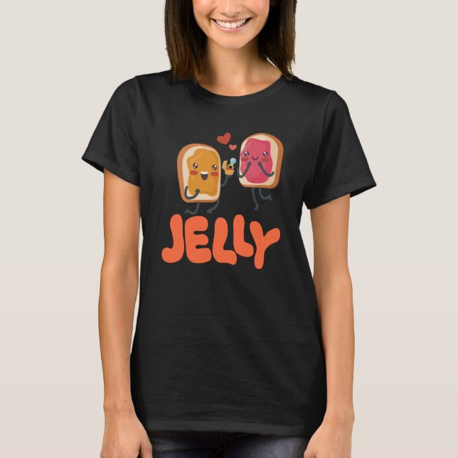 Peanut Butter & Jelly Matching Couple Proposal T-Shirt (Vorderseite)