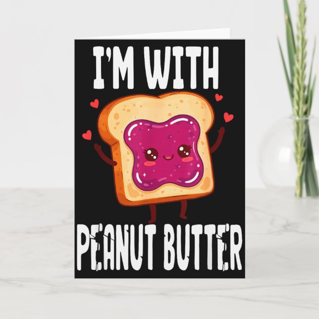 Peanut Butter Jelly Matching Couples Halloween Fun Karte (Vorderseite)