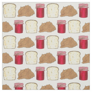 Peanut Butter Jelly Sandwich Brot Mittagessen Stoff