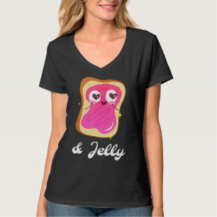 Peanut Butter & Jelly Strawberry Jam Couples Match T-Shirt