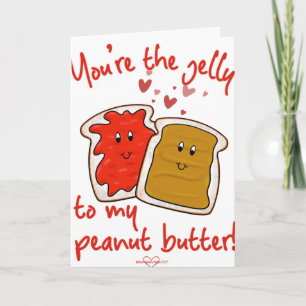 Peanut Butter & Jelly Valentine's Day Card Karte